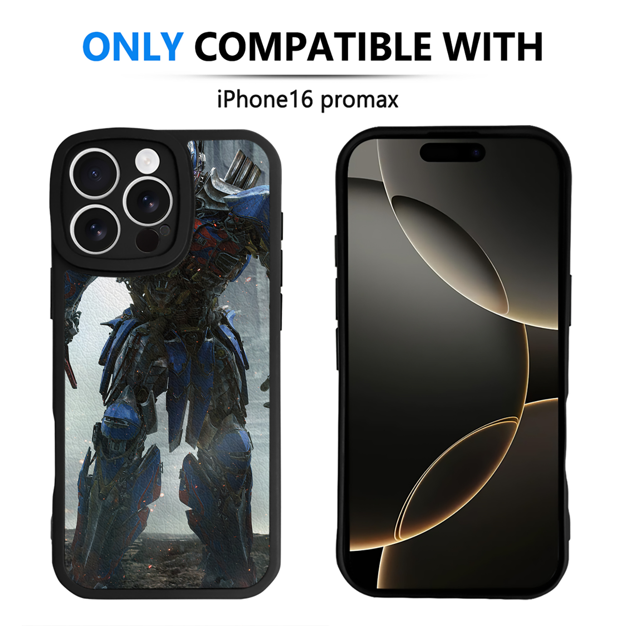 （画像用） Transformers トランスフォーマー 【iPhone 16シリーズ対応】シリコンスマホケース（レザー調） 材質：シリコン